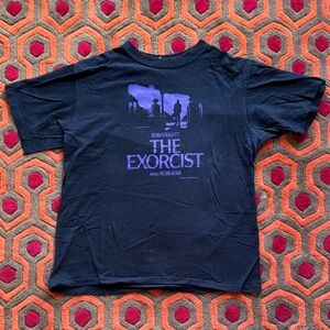 MAKE OFFER! The Exorcist Graphic T-Shirt Horror - Black with Purple Print Men M